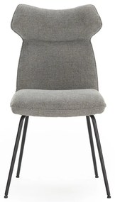 Set di 2 sedie da pranzo grigie Dara - Marckeric