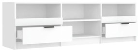 Mobile porta tv bianco 150x33,5x45 cm in legno multistrato