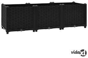 vidaXL Fioriera Rialzata 120x40x38 cm in Polipropilene
