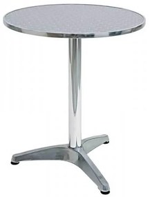 tavolo rotondo a colonna acciaio e alluminio waterproof tondo 60
