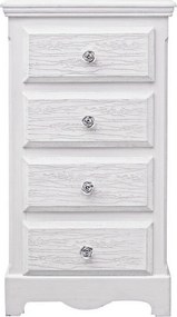 Cassettiera Blanc 4 Cassetti L in Legno...