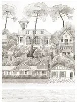 Isidore Leroy Carta da parati panoramica Front de Mer Gris Bronze - Panel B