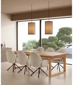 Tavolo da pranzo con piano effetto rovere 100x220 cm Rina – Marckeric