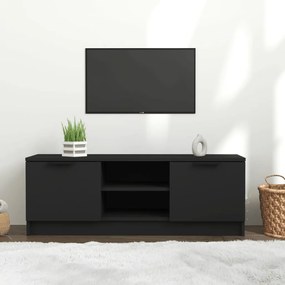 Mobile Porta Tv Nero 102x35x36,5 Cm İn Legno Multistrato /