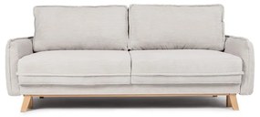 Divano letto in velluto a coste beige 218 cm Tori - Bonami Selection
