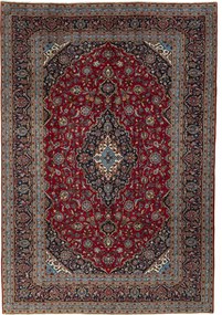 Kashan Tappeto persiano 360 x 250 Rosso (Iran) Annodato A Mano