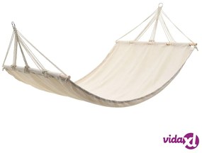 vidaXL Amaca con asta 210 x 150 cm crema