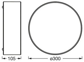 Osram - Plafoniera ORBIS PARIS 1xE27/25W/230V Ø 30 cm marrone