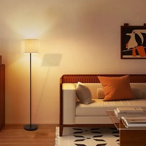 Brilagi - Lampada da terra NORDIC WAVE 1xE27/15W/230V lino/nero