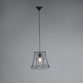 Lampada a sospensione retrò nera 30 cm - Granny Frame
