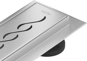 Mexen Flat 360° M18 scarico lineare girevole 80 cm, inox - 1023080-40