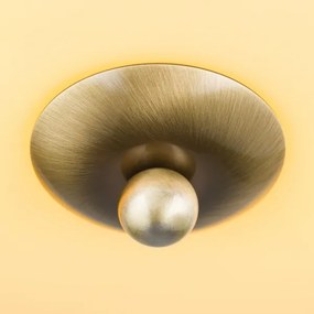 Orion DL 7-673 - Plafoniera LANDHAUS 2xE27/60W/230V diametro 28 cm ottone/beige