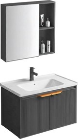 Set di mobili da bagno con lavabo Mario 60cm Grey