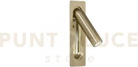 Applique a parete led ad incasso defoe orientabile oro 3w 300lm 300...