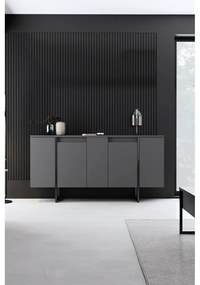 Credenza antracite 160x35 cm Luxe - Kalune Design