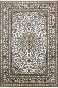 Kashan Tappeto 360x250 Beige (Iran) Annodato A Mano