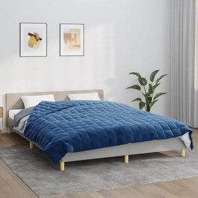 Coperta Ponderata Blu 220x240 Cm 15 Kg Tessuto /