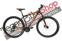 Bici Uomo MTB coppi 29 pollici con Cambio 21 Velocit Alluminio colore Nero/Arancione