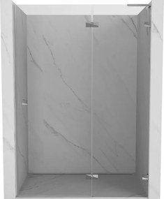Mexen Lunar L porta doccia battente destra 140 cm, trasparente, cromo - 834L-140-000-01-00-P