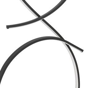 Eglo 901271 - Lampada LED da terra SERPINS LED/20W/230V 3000K nero