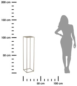 Portafiori 100x24 cm beige