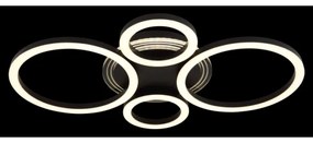 Globo 48039-40 - Lampada LED da soffitto LORETTA LED/40W/230V Ø35,5x53 cm nera