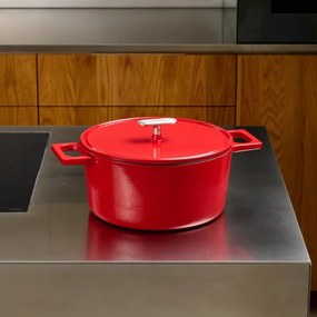 Casseruola in ghisa con coperchio incluso adatta all'induzione 5,5 l Mattia 3.0 – FABINI