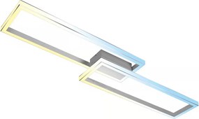 Briloner 3761019 - Plafoniera LED dimmerabile LED/45W/230V 2700-6500K + telecomando, cromo opaco