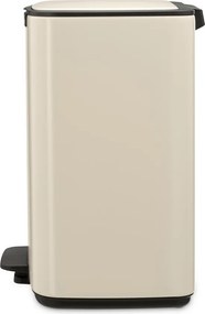 Cestino per la spazzatura beige in acciaio con pedale 12 l Bo – Brabantia