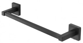 Porta Asciugamani a Parete 35 Cm Feridras "BlackRock" Nero Opaco