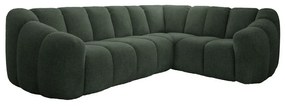 Divano angolare verde scuro (con penisola a destra/a L) Shell – Miuform