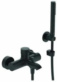 Ideal Standard Ceraline Bc270xg Miscelatore Vasca Doccia A 2 Vie Con Deviatore Doccetta Flessibile 150 Cm E Supporto Nero Opaco