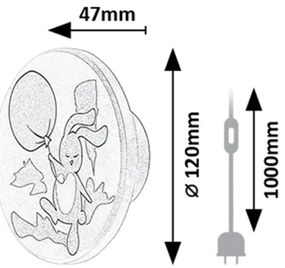 Rabalux 71100 - Applique a LED HOPPLY LED/9W/230V 3000/4000/6500K