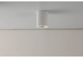 Plafoniera LED GU10 e GU5.3 in Gesso Pitturabile Rotonda Ø70x90mm Materiale Gesso
