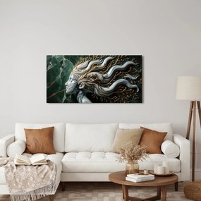 Quadro su tela – Bellezza naturale con volto di marmo