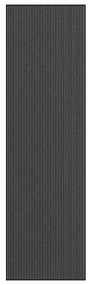 Zerbino A Strisce Nere E Grigie 115x400 Cm /