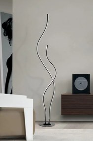 Lampada da terra LED Wendy  nero, luce bianco naturale 1900 lumen NOVECENTO