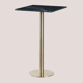 Tavolo Alto Quadrato da Bar in Marmo (60x60 cm) Cosmopolitan VERDE & - Sklum