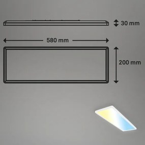 Briloner 7403-016 - Luce LED dimmerabile SLIM LED/23W/230V 2700-6500K + +TC