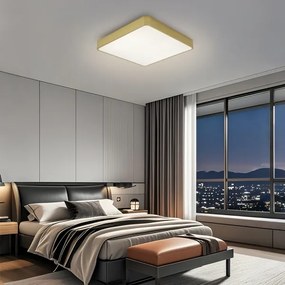 Brilagi-LED Plafoniera dimmerabile POOL LED/48W/230V 3000-6000K 50x50 cm dorata + telecomando