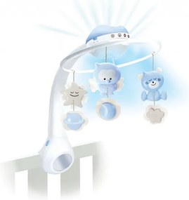 Infantino - Giostrina 3 in 1 con melodia, 3xAAA, blu, per culla