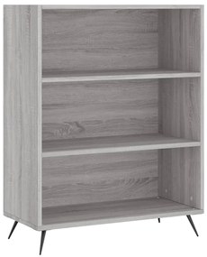 Libreria Grigio Sonoma 69,5x32,5x90 cm in Legno Multistrato