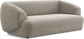 Divano beige con rivestimento in velluto 212 cm Moana – Makamii