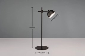 Lampada da tavolo a LED nera dimmerabile con clip (altezza 41 cm) Maxima - Reality