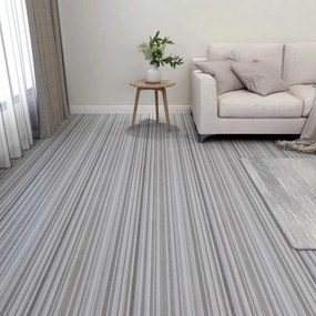 Listoni Pavimenti Autoadesivi 55 Pz İn Pvc 5,11m² Grigio Chiaro /