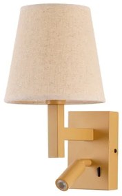 Brilagi - Applique a LED DEYA 1xE14/40W/230V + LED/3W lino/oro