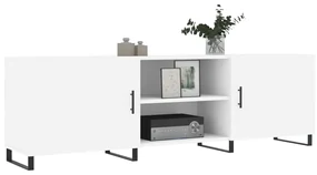 Mobile porta tv bianco 150x30x50 cm in legno multistrato
