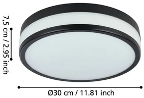 Eglo 900846 - Plafoniera LED da bagno PALERMO LED/17,1W/230V IP44