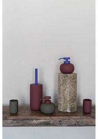 Portaspazzolino verde scuro in ceramica Lotus Play – Mette Ditmer Denmark