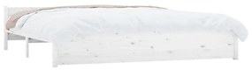 Giroletto bianco in legno massello 180x200 cm 6ft super king